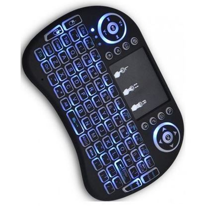 صورة Mini Wireless Keyboard with Touch-pad Mouse