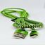 صورة Braided iphone-USB Data Cable-Black/Green