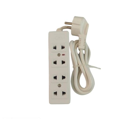 صورة 328 -  Power Strip - 4 AC-White