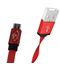 صورة Flat Micro-USB Data Cable -Red