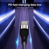 Picture of PD Type-C To Type-C Fast Charging Cable - Light Red - 3 A